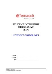 (sip) student guidelines - Temasek Polytechnic