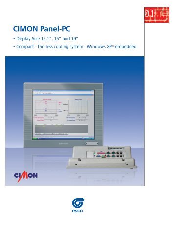 CIMON Panel-PC - esco Antriebstechnik