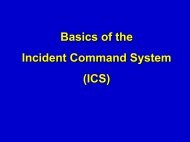 Basics Of The Incident Command System