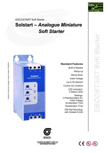 Solstart - esco Antriebstechnik