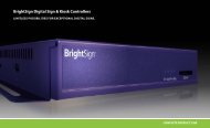 BrightSign Digital Sign & Kiosk Controllers - CEV
