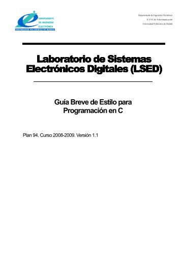 Guia de estilo - Laboratorio de Sistemas Electrónicos Digitales