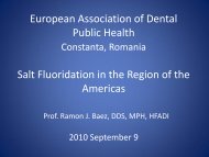 Salt Fluoridation in the Region of the Americas - European ...