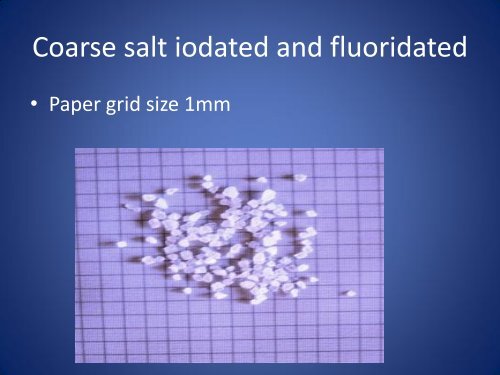 Salt Fluoridation in the Region of the Americas - European ...