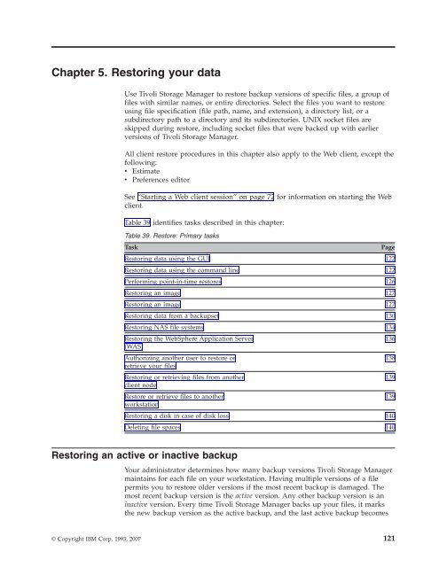 IBM Tivoli Storage Manager for UNIX and Linux: Backup-Archive ...