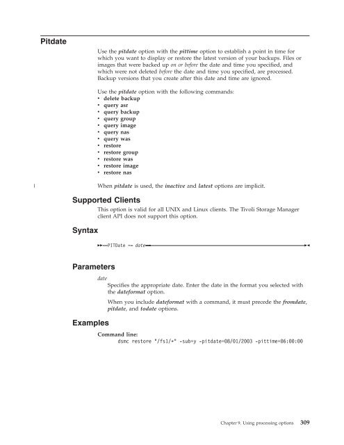 IBM Tivoli Storage Manager for UNIX and Linux: Backup-Archive ...