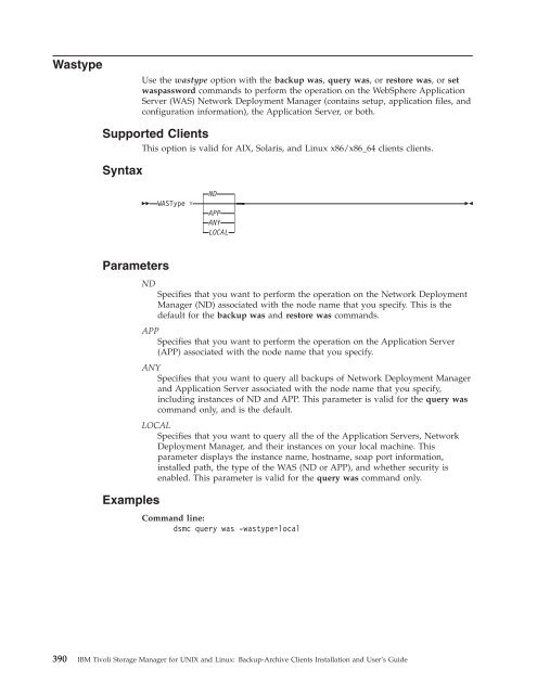 IBM Tivoli Storage Manager for UNIX and Linux: Backup-Archive ...