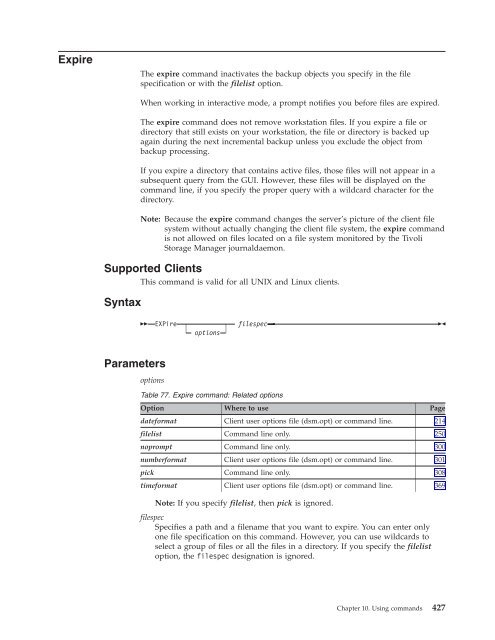 IBM Tivoli Storage Manager for UNIX and Linux: Backup-Archive ...