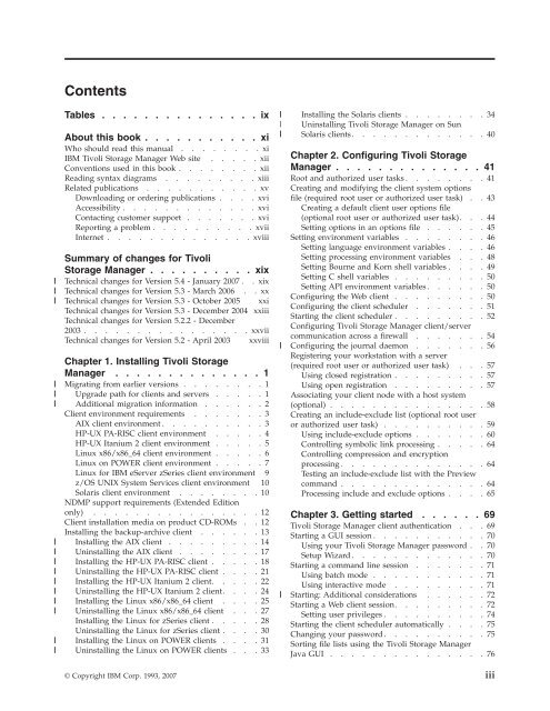 IBM Tivoli Storage Manager for UNIX and Linux: Backup-Archive ...