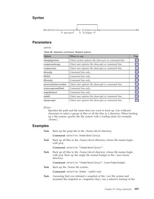 IBM Tivoli Storage Manager for UNIX and Linux: Backup-Archive ...