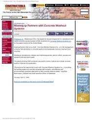 C & D Recycler Online - Concrete Washout Systems