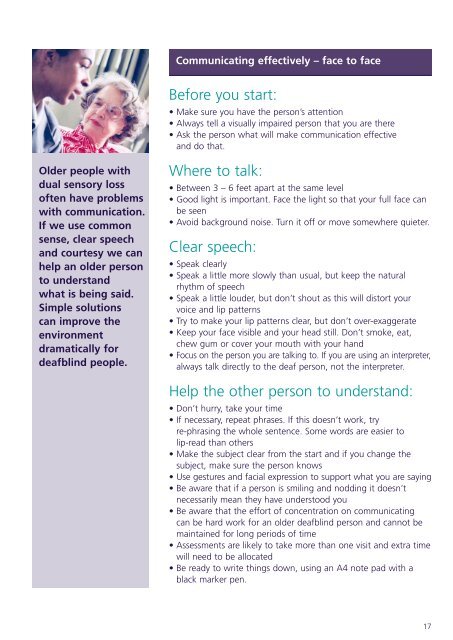 Fill in the Gaps > Too many older people who are deafblind ... - Sense