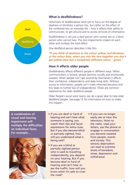 Fill in the Gaps > Too many older people who are deafblind ... - Sense