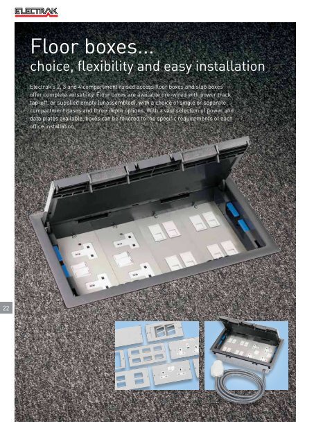 Electrak: underfloor to workstation system guide - Legrand