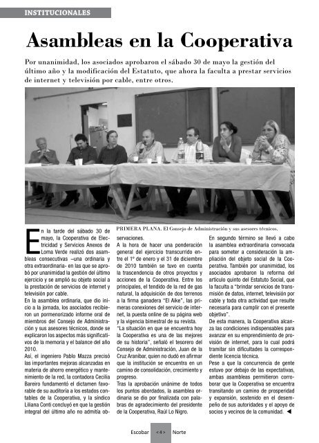 Junio 2011 - Nº 9 - Escobar Norte