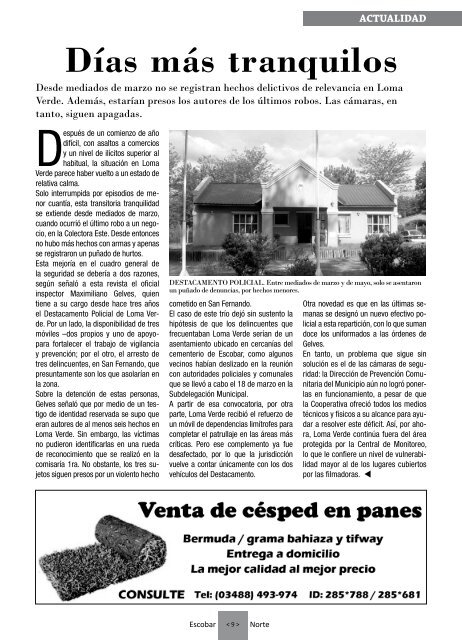 Junio 2011 - Nº 9 - Escobar Norte