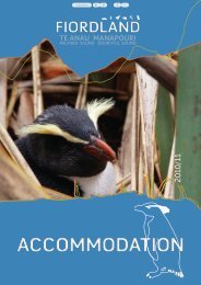 Fiordland Accommodation (3.6 MB) - Southern Lakes