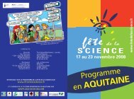 Programme FdlS - Cap Sciences