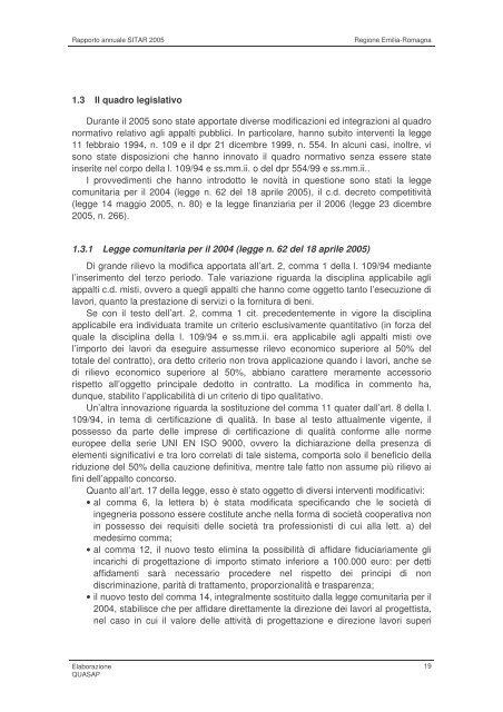 Rapporto 2005 - Territorio - Regione Emilia-Romagna