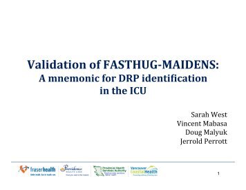 Validation of FASTHUG-MAIDENS