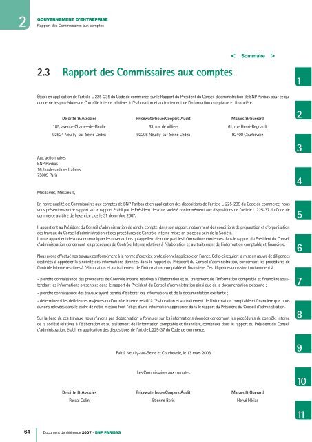 DOCUMENT DE RÃFÃRENCE 2007