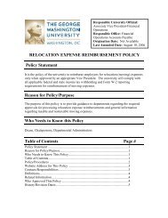 RELOCATION EXPENSE REIMBURSEMENT POLICY Policy ...