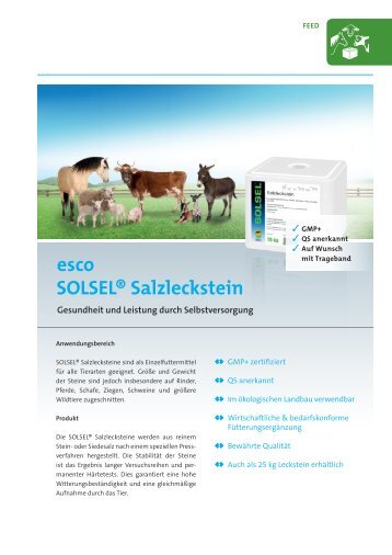 esco SOLSEL® Salzleckstein - esco - K+S