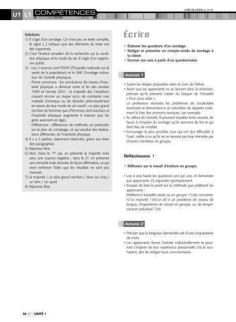 Livre du professeur 3 DÃ©mo - Santillana FranÃ§ais