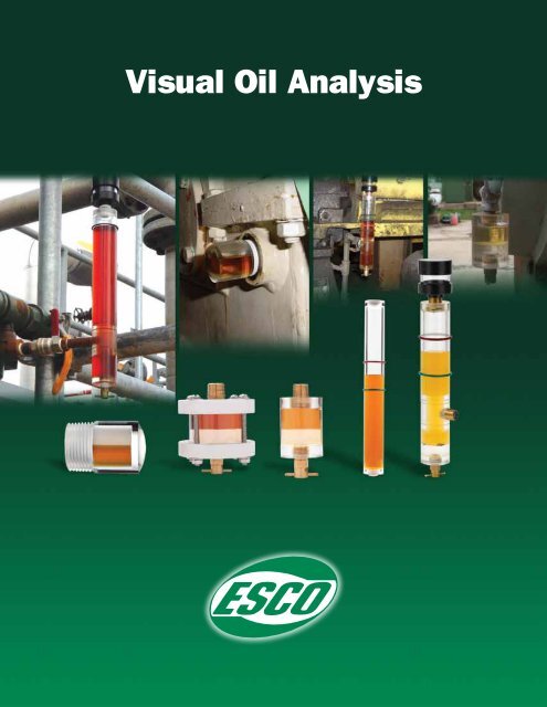 catalog of the Visual Oil Analysis Products - Esco Products, Inc.