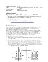 Specifications of allowable inter packet gap values in - The IEEE ...