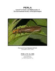 perla no. 26, 2008 - Plecoptera Species File