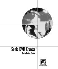 Welcome to Sonic DVD Creator - Audio Intervisual Design, Inc.