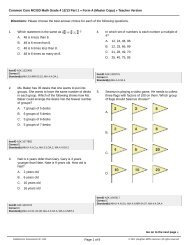Common Core MCISD Math Grade 4 12/13 Part 1 Â» Form A (Master ...