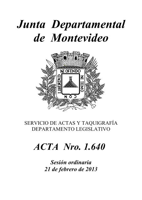 SesiÃ³n Ordinaria - Junta Departamental de Montevideo