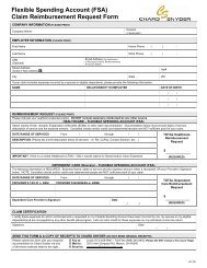 (FSA) Claim Reimbursement Request Form