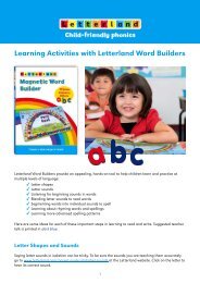 to download a detailed instruction sheet for how to use ... - Letterland
