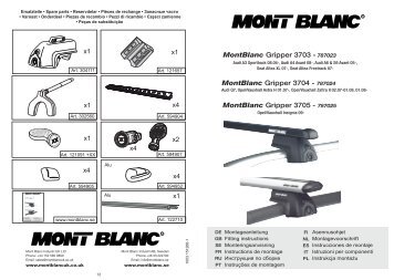 MontBlanc Gripper 3703 - 787023 MontBlanc ... - Autoteile-OWL