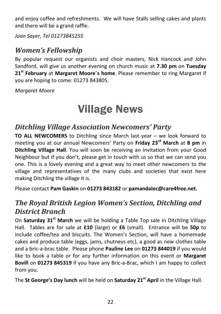 The Beacon February 2012 - Beacon Parish of Ditchling, Streat ...