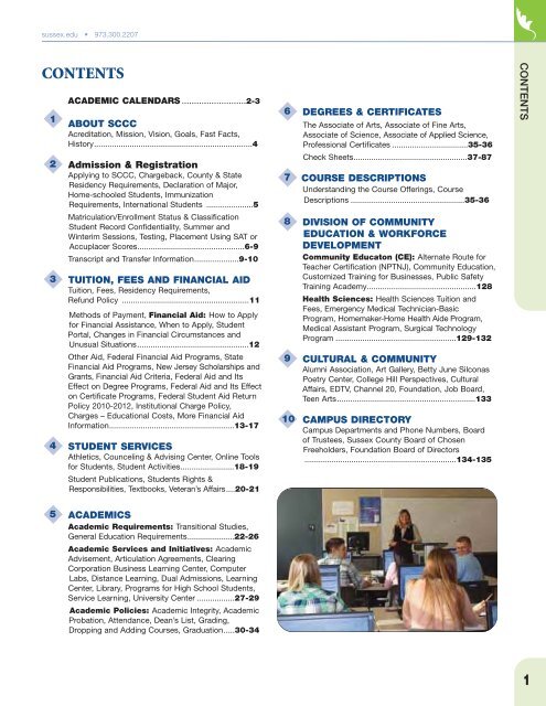 Catalog - Sussex County Community College