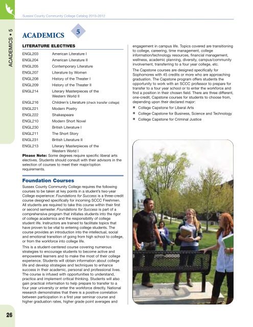 Catalog - Sussex County Community College