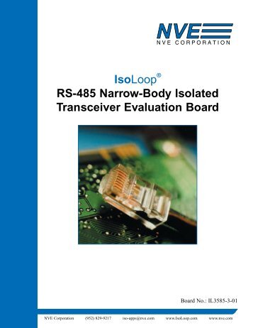 Download the Isolated RS-485 Narrow-Body ... - NVE Corporation