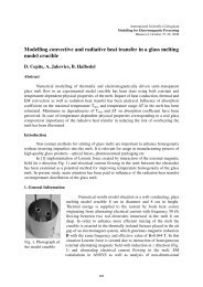 Modelling convective and radiative heat transfer in a glass melting ...