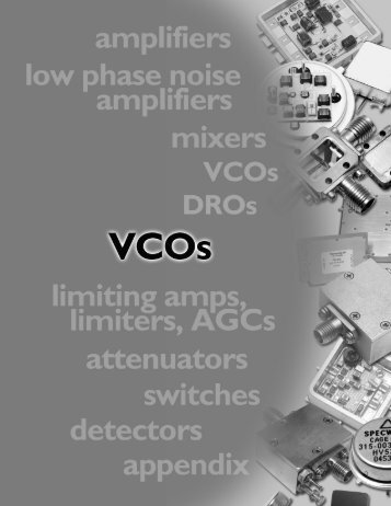 VCO Databook - Spectrum Microwave by API Technologies