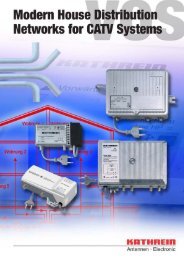 99810469; Modern House Distribution Networks for CATV Systems