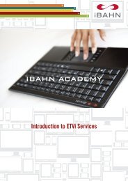 INTRODUCTION to ETVi SERVICES - iBAHN