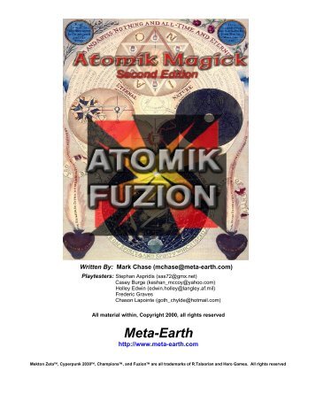 Atomik Magick 2nd Edition