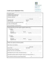 Credit Account Application Form - Solar Century