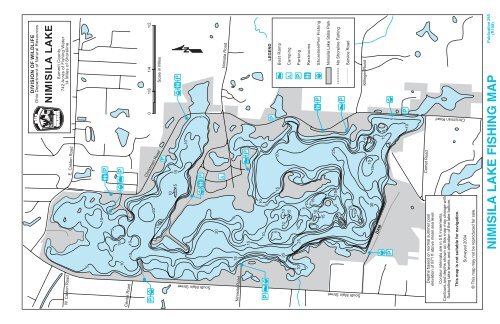 Nimisila Reservoir Fishing Map Nimisila Lake Fishing Map - Ohio Department Of Natural Resources