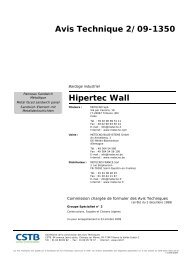 Avis Technique 2/09-1350 Hipertec Wall - Metecno Trading GmbH