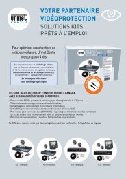 Téléchargez le flyer vidéoprotection - Urmet Captiv